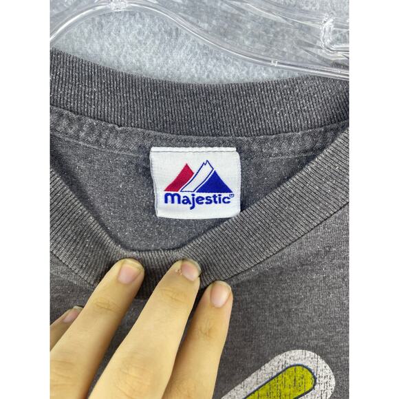 VTG St Louis Cardinals Majestic Shirt Size XL Gray Short Sleeve Tee MLB Baseball - Picture 5 of 8